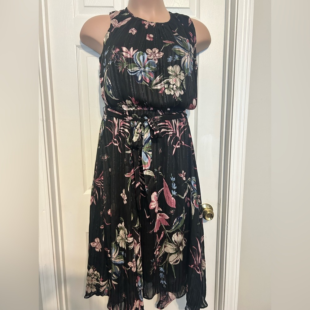 Floral Black Maxi Dress